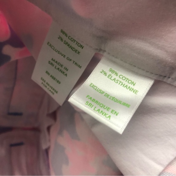 Lilly Pulitzer Sadie stretch crop chino pants. Sz 2 - Picture 6 of 7